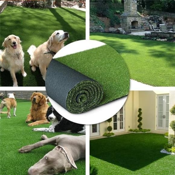Artificial Synthetic Grass Turf 5FTX8FT(40 Square FT),0.8" Pile Height - Picture 6 of 7